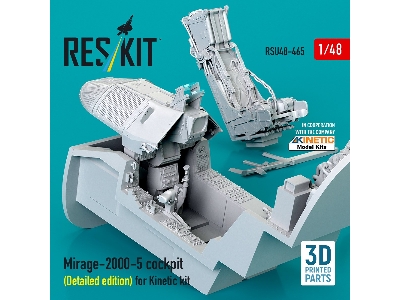 Dassault Mirage-2000-5 - 3d-printed Cockpit Detailed Edition (For Kinetic Kits) - zdjęcie 3