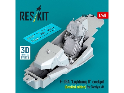 Lockheed Martin F-35 A Lightning Ii - 3d-printed Cockpit Detailed Edition (For Tamiya Kits) - zdjęcie 1