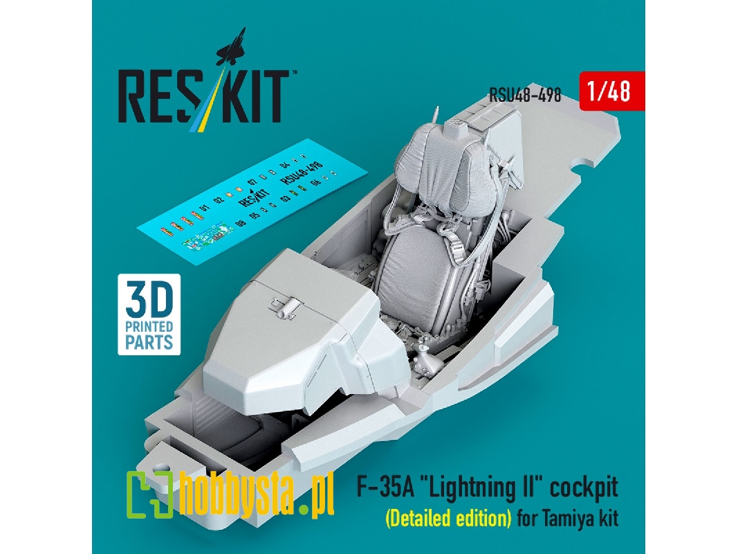 Lockheed Martin F-35 A Lightning Ii - 3d-printed Cockpit Detailed Edition (For Tamiya Kits) - zdjęcie 1