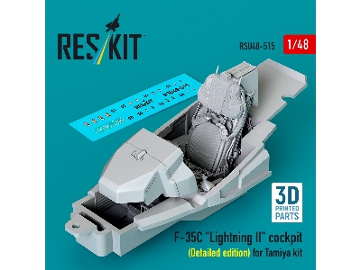 Lockheed Martin F-35 C Lightning Ii - 3d-printed Cockpit Detailed Edition (For Tamiya Kits) - zdjęcie 1