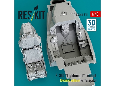 Lockheed Martin F-35 C Lightning Ii - 3d-printed Cockpit Detailed Edition (For Tamiya Kits) - zdjęcie 3