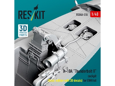 Fairchild A-10 A Thunderbolt Ii - 3d-printed Cockpit Basic Edition With 3d Decals (For Gwh Kits) - zdjęcie 3