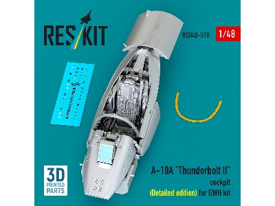 Fairchild A-10 A Thunderbolt Ii - 3d-printed Cockpit Detailed Edition (For Gwh Kits) - zdjęcie 1
