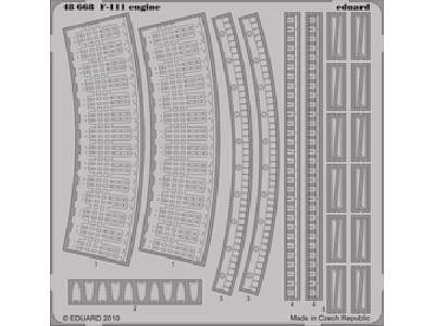  F-111 engine 1/48 - Hobby Boss - blaszki - zdjęcie 1