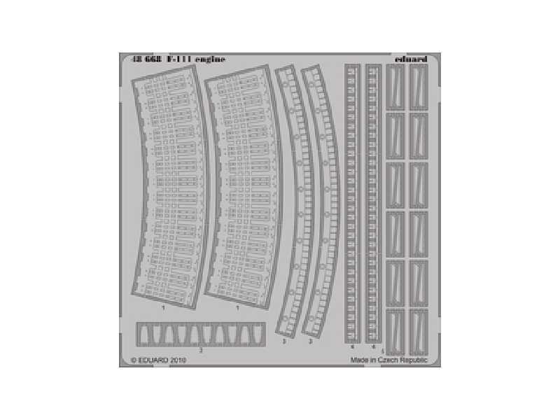  F-111 engine 1/48 - Hobby Boss - blaszki - zdjęcie 1