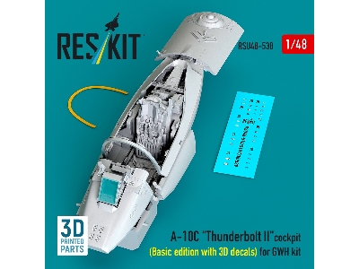 Fairchild A-10 C Thunderbolt Ii - 3d-printed Cockpit Basic Edition With 3d Decals (For Gwh Kits) - zdjęcie 1