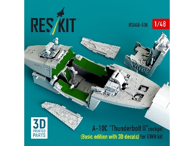 Fairchild A-10 C Thunderbolt Ii - 3d-printed Cockpit Basic Edition With 3d Decals (For Gwh Kits) - zdjęcie 3