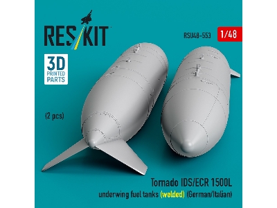 Panavia Tornado Ids / Ecr - 1500l Underwing Fuel Tanks - Welded (German Af / Italian Af) (2 Pcs / 3d Printed) - zdjęcie 3