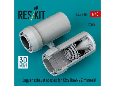 Sepecat Jaguar - 3d-printed Exhaust Nozzles (For Kitty Hawk / Zimimode Kits) - zdjęcie 1