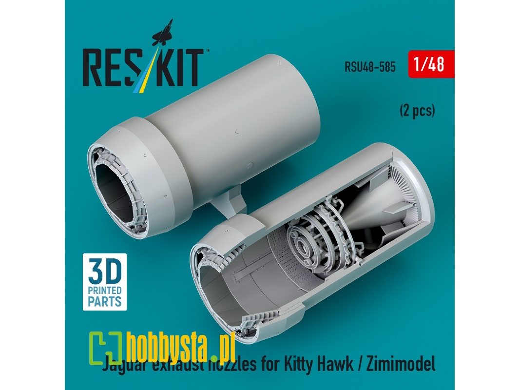 Sepecat Jaguar - 3d-printed Exhaust Nozzles (For Kitty Hawk / Zimimode Kits) - zdjęcie 1