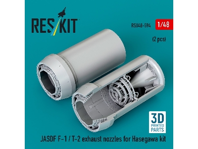 Jasdf F-1 / T-2 - 3d-printed Exhaust Nozzles (For Hasegawa Kits) - zdjęcie 1