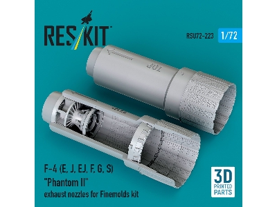 Mcdonnell Douglas F-4 E, J, Ej, F, G, S Phantom Ii - 3d-printed Exhaust Nozzles (For Finemolds Kits) - zdjęcie 1
