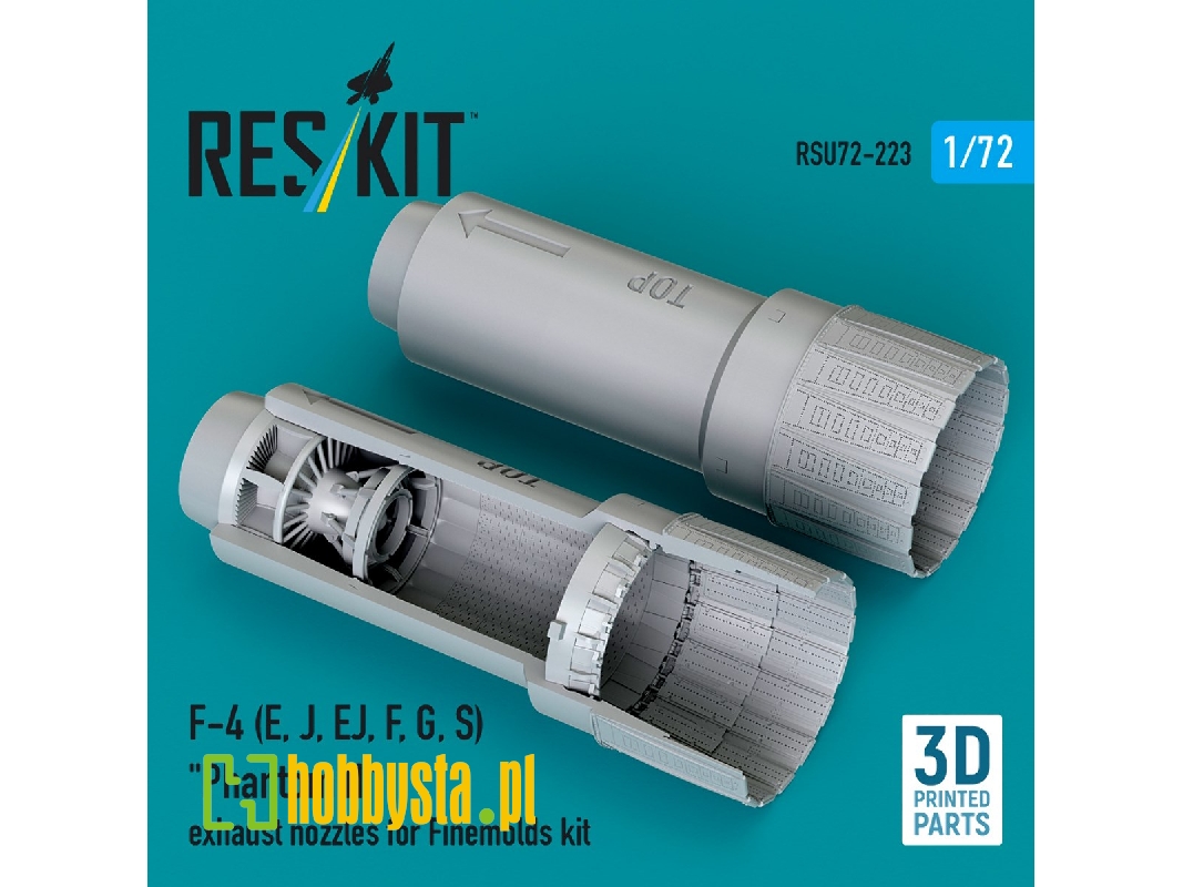 Mcdonnell Douglas F-4 E, J, Ej, F, G, S Phantom Ii - 3d-printed Exhaust Nozzles (For Finemolds Kits) - zdjęcie 1