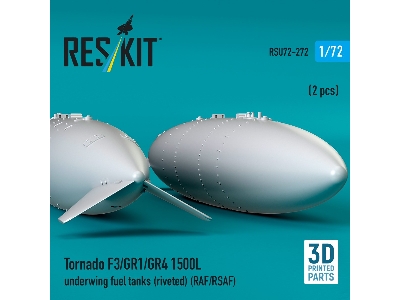 Panavia Tornado F.3 / Gr.1 / Gr.4 - 1500l Underwing Fuel Tanks - Riveted (Raf/Rsaf) (2 Pcs / 3d Printed) - zdjęcie 3
