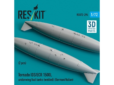Panavia Tornado Ids / Ecr - 1500l Underwing Fuel Tanks - Welded (German Af / Italian Af) (2 Pcs / 3d Printed) - zdjęcie 2