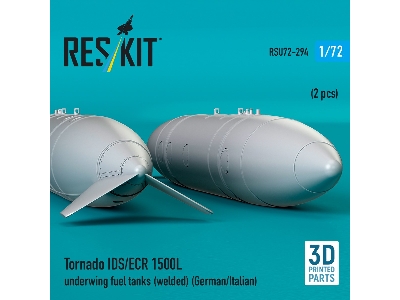 Panavia Tornado Ids / Ecr - 1500l Underwing Fuel Tanks - Welded (German Af / Italian Af) (2 Pcs / 3d Printed) - zdjęcie 3
