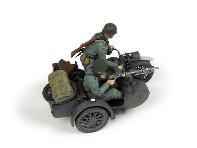 German Motorcycle Zündapp K800 With Sidecar And Crew - zdjęcie 3