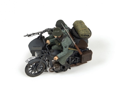 German Motorcycle Zündapp K800 With Sidecar And Crew - zdjęcie 4