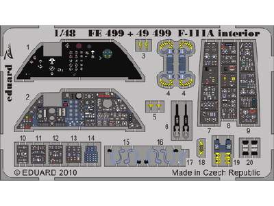  F-111A interior S. A. 1/48 - Hobby Boss - blaszki - zdjęcie 1