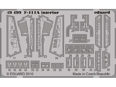  F-111A interior S. A. 1/48 - Hobby Boss - blaszki - zdjęcie 1