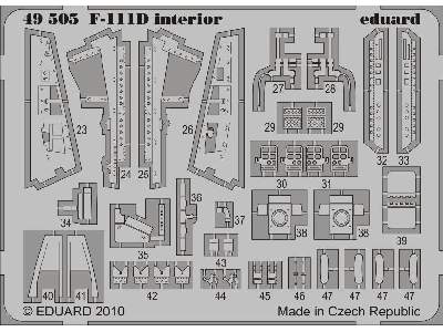  F-111D interior S. A. 1/48 - Hobby Boss - blaszki - zdjęcie 3