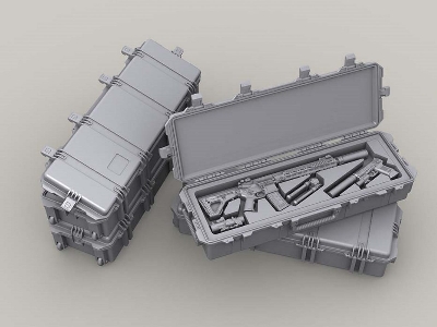 Weapon Case Set (2x Open, 2x Closed, 2x Insert + Weapons) - zdjęcie 1
