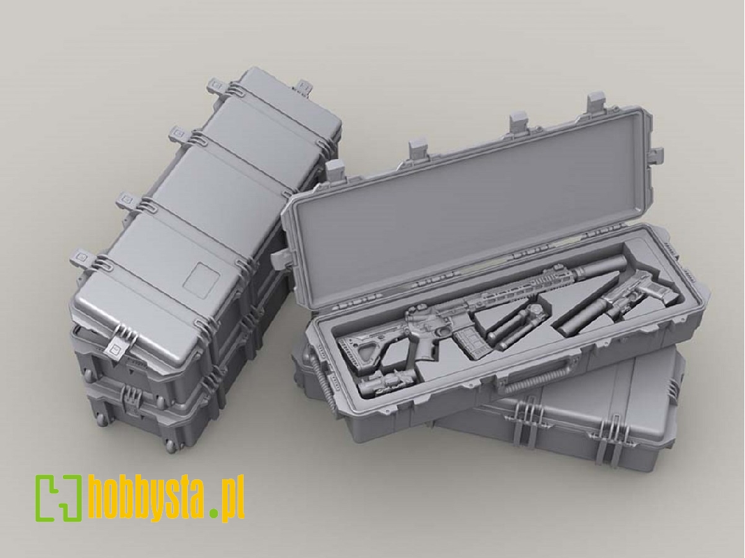 Weapon Case Set (2x Open, 2x Closed, 2x Insert + Weapons) - zdjęcie 1