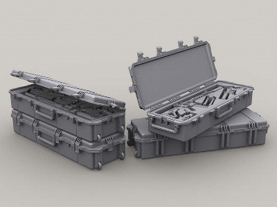 Weapon Case Set (2x Open, 2x Closed, 2x Insert + Weapons) - zdjęcie 2