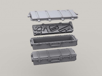 Weapon Case Set (2x Open, 2x Closed, 2x Insert + Weapons) - zdjęcie 4