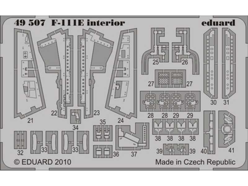 F-111E interior S. A. 1/48 - Hobby Boss - blaszki - zdjęcie 1 F-111E interior S. A. 1/48 - Hobby Boss - blaszki - zdjęcie 1
