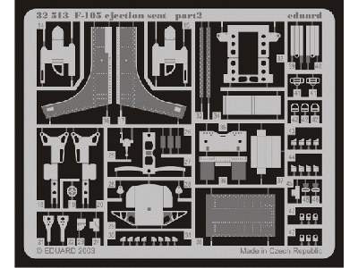  F-105 ejection seat 1/32 - blaszki - zdjęcie 3