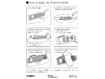 Tiger I Mid/Late - Zimmerit Decal Set With Pe Grill (For Tamiya Kits) - zdjęcie 2