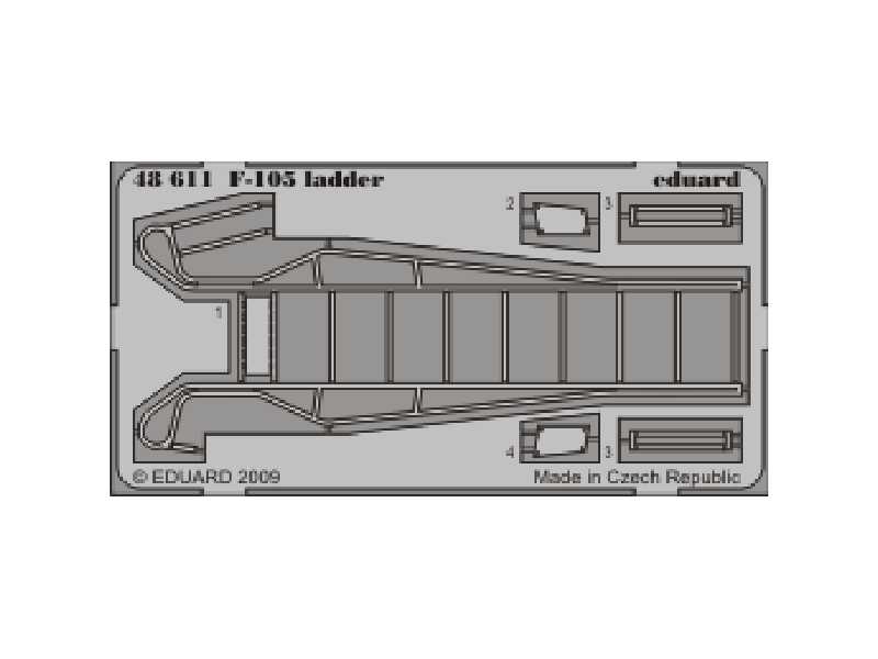 F-105 ladder 1/48 - blaszki - zdjęcie 1 F-105 ladder 1/48 - blaszki - zdjęcie 1