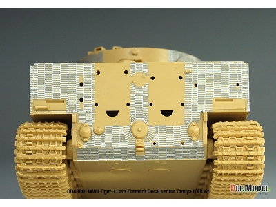 Tiger I Mid/Late - Zimmerit Decal Set With Pe Grill (For Tamiya Kits) - zdjęcie 8