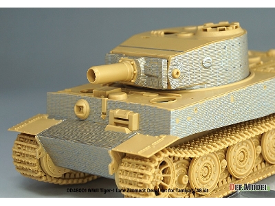 Tiger I Mid/Late - Zimmerit Decal Set With Pe Grill (For Tamiya Kits) - zdjęcie 11