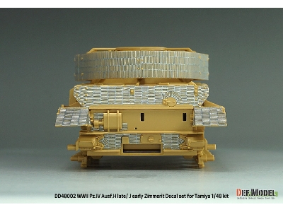 Pz.Kpfw.Iv Ausf.H Late / J Early - Zimmerit Decal Set (For Tamiya Kits) - zdjęcie 6