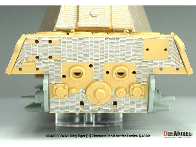King Tiger (Henschel Turret) - Zimmerit Decal Set With Pe Grill (For Tamiya Kits) - zdjęcie 5