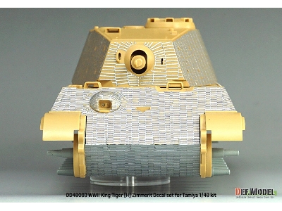 King Tiger (Henschel Turret) - Zimmerit Decal Set With Pe Grill (For Tamiya Kits) - zdjęcie 6