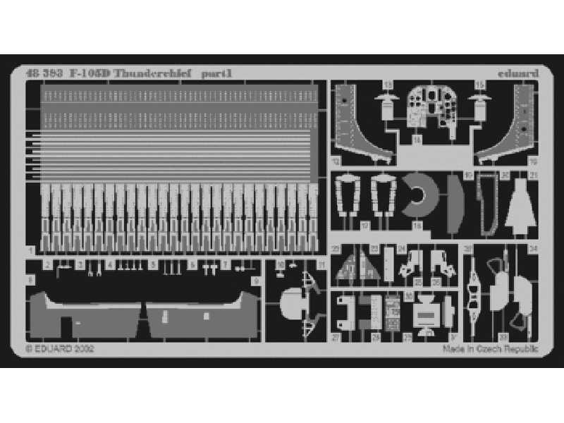  F-105D 1/48 - Monogram - blaszki - zdjęcie 1