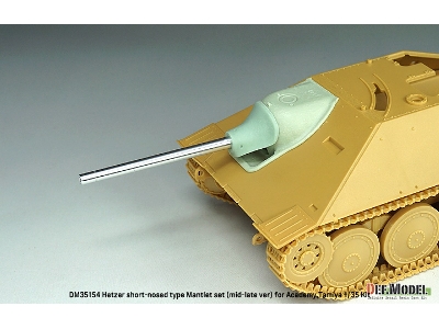 German Hetzer Late - Short Type Mantlet / Barrel Set (For Academy And Tamiya Kits) - zdjęcie 5