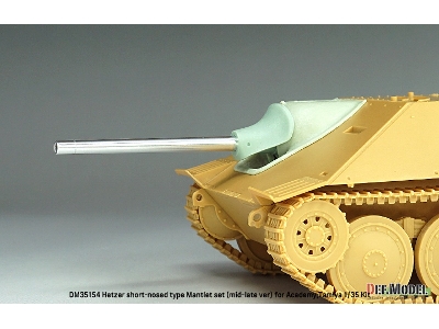 German Hetzer Late - Short Type Mantlet / Barrel Set (For Academy And Tamiya Kits) - zdjęcie 7