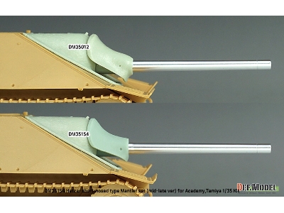 German Hetzer Late - Short Type Mantlet / Barrel Set (For Academy And Tamiya Kits) - zdjęcie 9