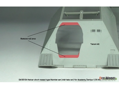 German Hetzer Late - Short Type Mantlet / Barrel Set (For Academy And Tamiya Kits) - zdjęcie 10