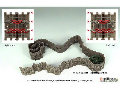 Russian T-34/85 - Workable Track Set - zdjęcie 6