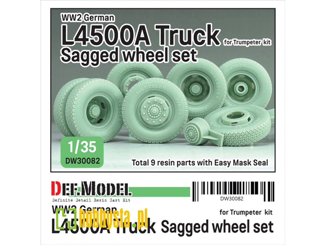 German Wwii Mercedes L4500 A - Truck Wheel Set (For Trumpeter Kits) - zdjęcie 1 German Wwii Mercedes L4500 A - Truck Wheel Set (For Trumpeter Kits) - zdjęcie 1