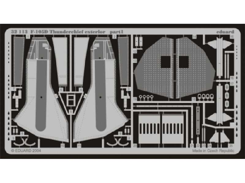  F-105D exterior 1/32 - Trumpeter - blaszki - zdjęcie 1