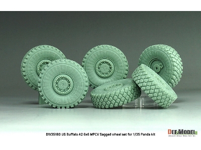 Us Buffalo A2 6x6 Mpcv Sagged Wheel Set (For Panda Kits) - zdjęcie 2