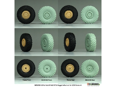 Us Buffalo A2 6x6 Mpcv Sagged Wheel Set (For Panda Kits) - zdjęcie 6
