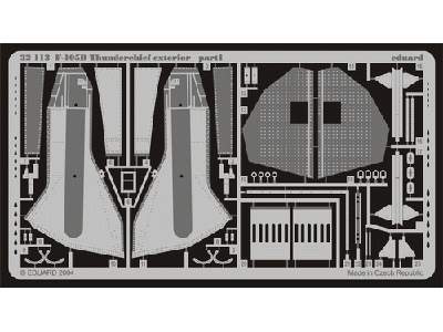  F-105D exterior 1/32 - Trumpeter - blaszki - zdjęcie 2