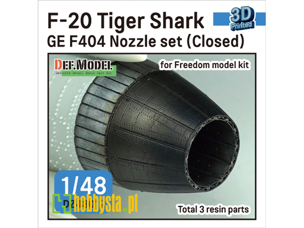 F-20 Tigershark - Nozzle Set Closed (Ge Yf404-100 / For Freedom Model Kits) - zdjęcie 1 F-20 Tigershark - Nozzle Set Closed (Ge Yf404-100 / For Freedom Model Kits) - zdjęcie 1
